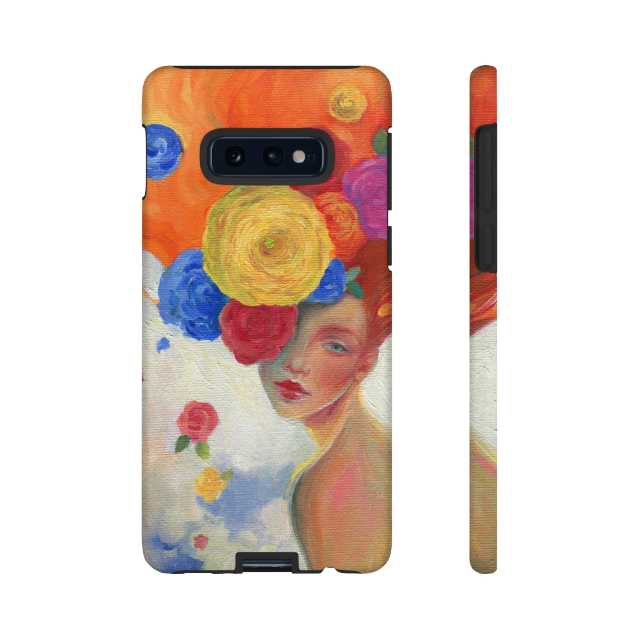 Flower Woman Android Case (Protective) Samsung Galaxy S10E Matte Phone Case