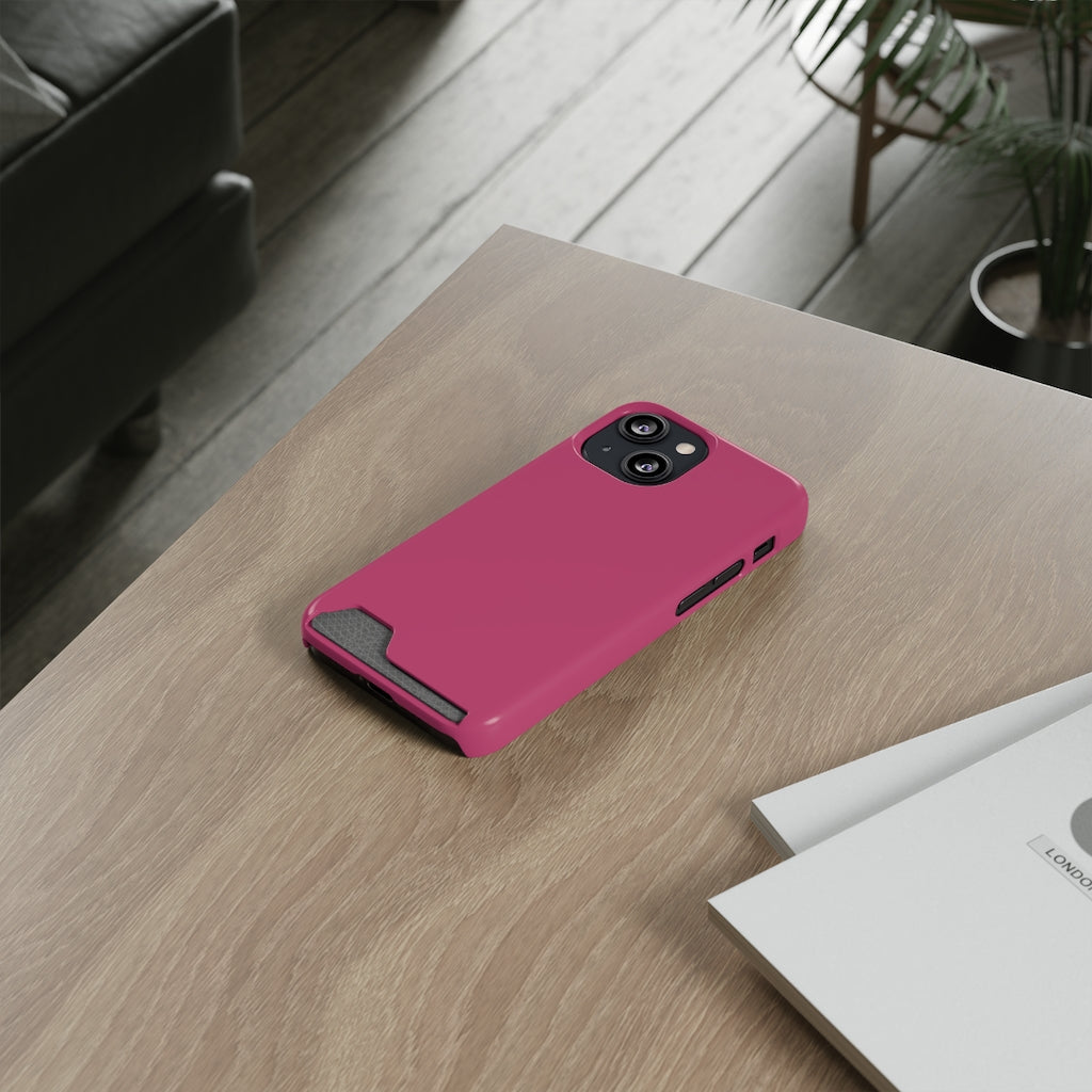 Fuchsia Rose iPhone Case (Card) Phone Case