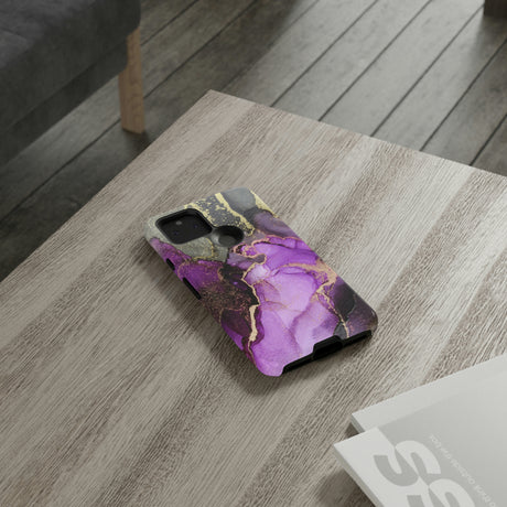 Purple Marble & Gold Android Case (Protective) Phone Case