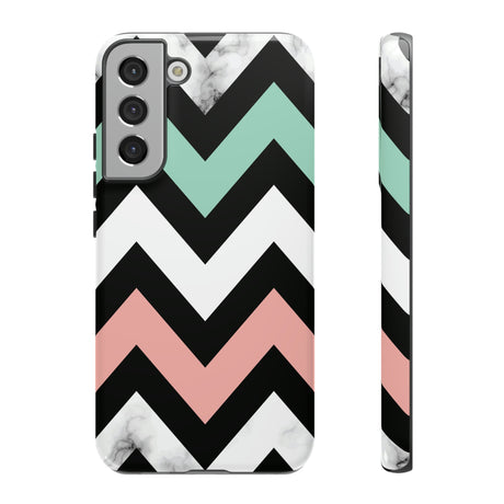 Chevron Shapes Android Case (Protective) Samsung Galaxy S22 Plus Glossy Phone Case