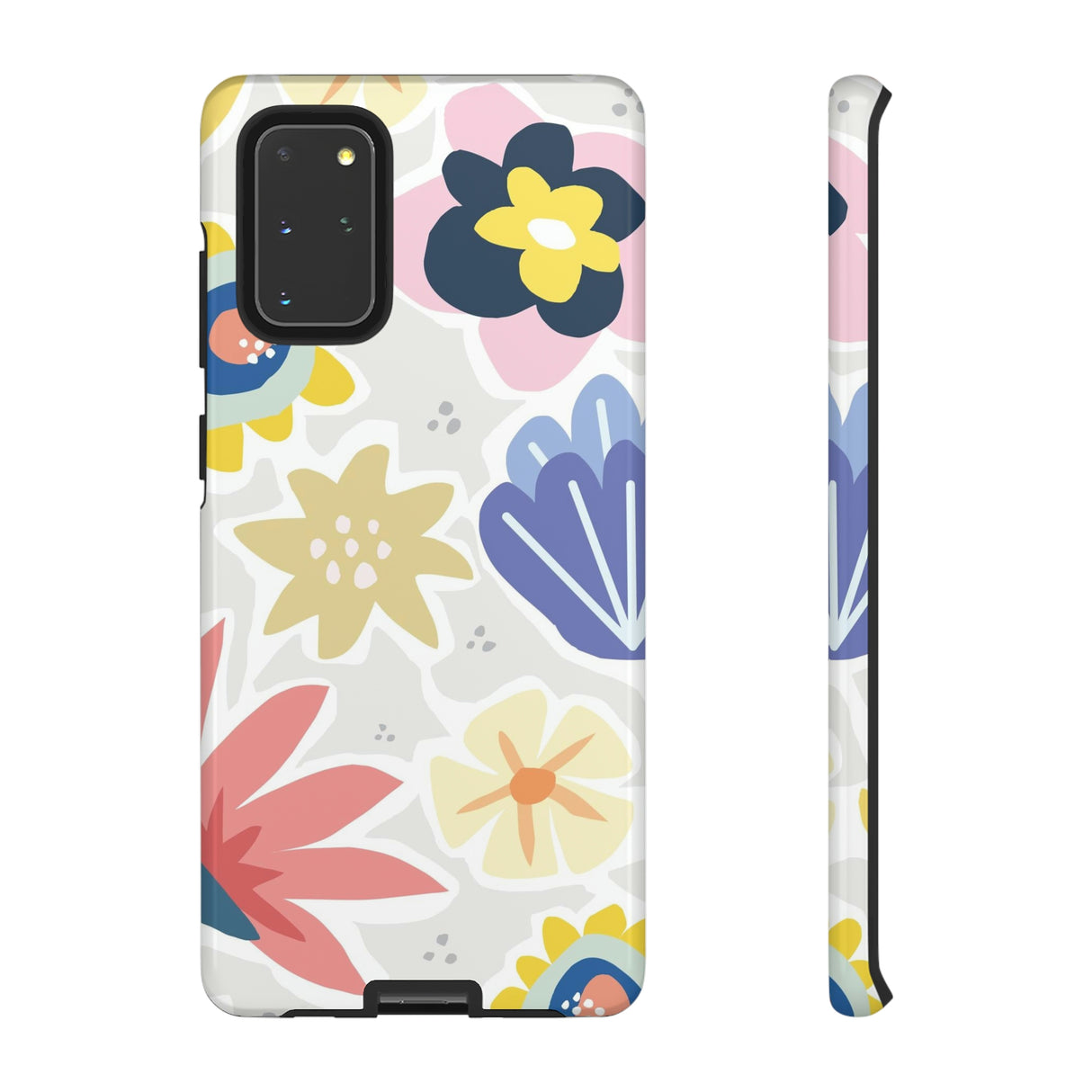 Blue Bouquet Happy Flower Samsung Case (Protective) Samsung Galaxy S20+ Glossy Phone Case