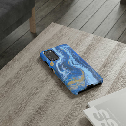 Acrylic Blue Gold Android Case (Protective) Phone Case