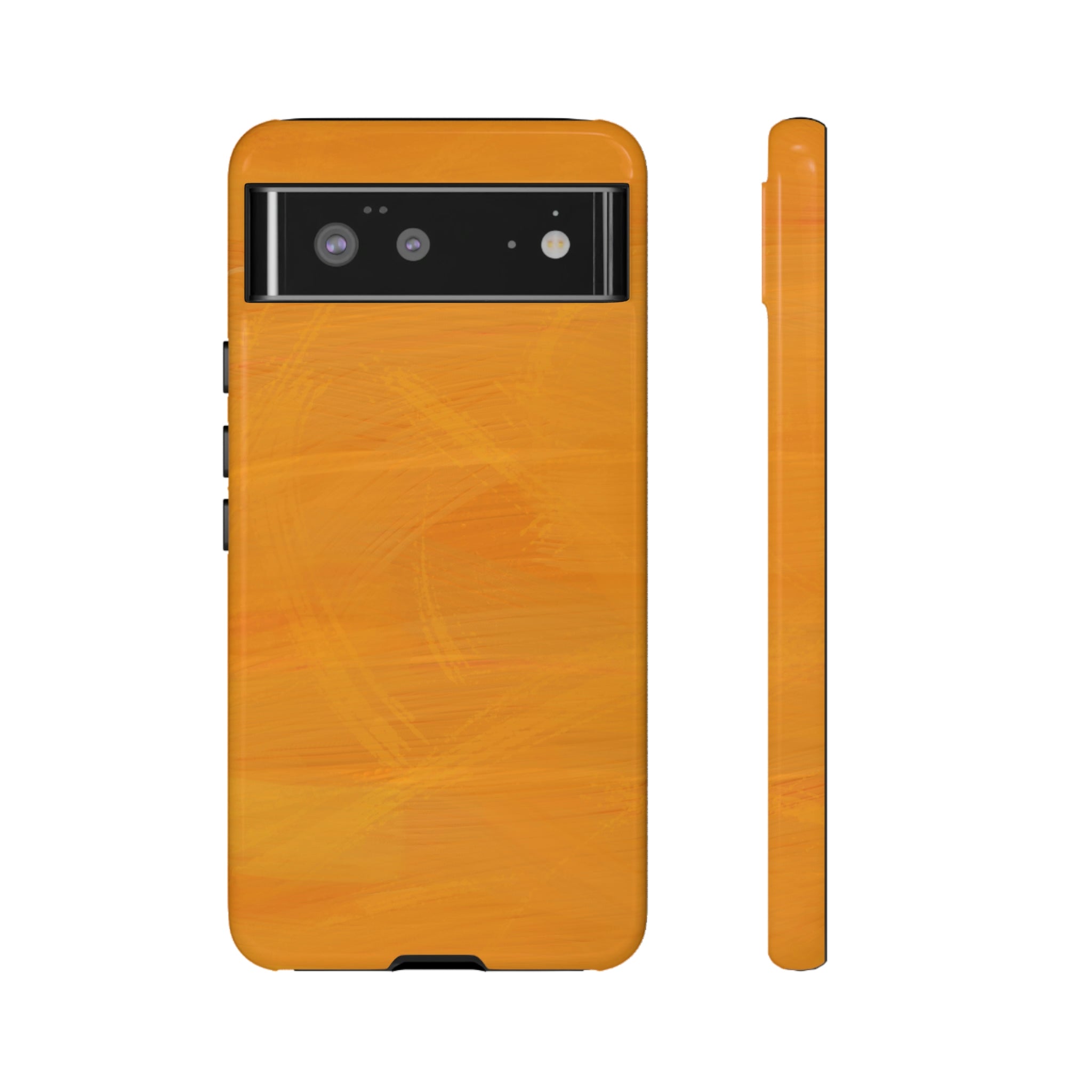 Abstract Orange Android Case (Protective) Google Pixel 6 Glossy Phone Case