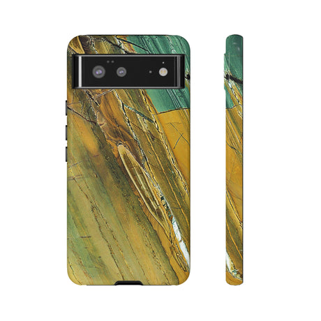 Cracked Yellow Android Case (Protective) Google Pixel 6 Glossy Phone Case