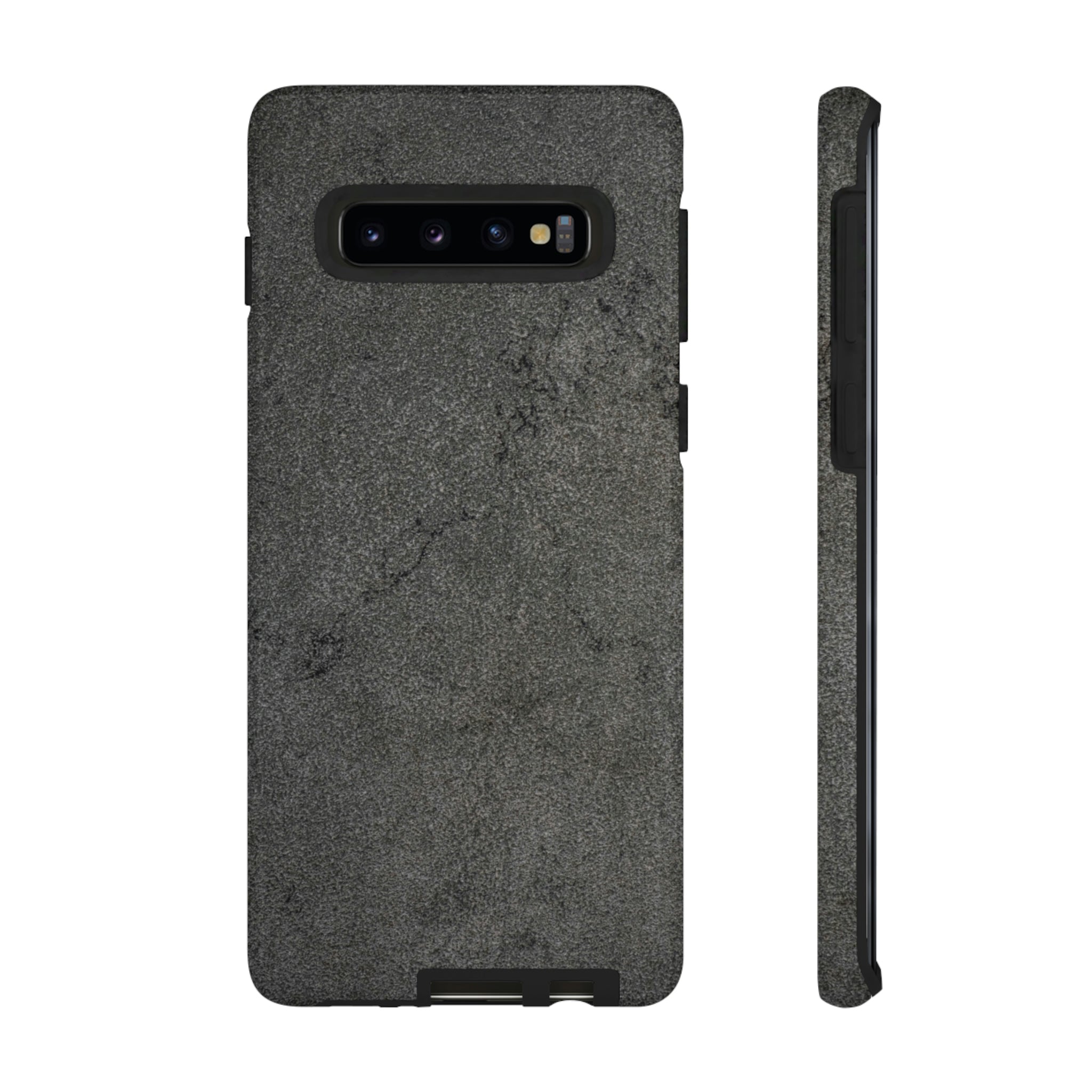 Steel Grey Granite Android Case (Protective) Samsung Galaxy S10 Glossy Phone Case