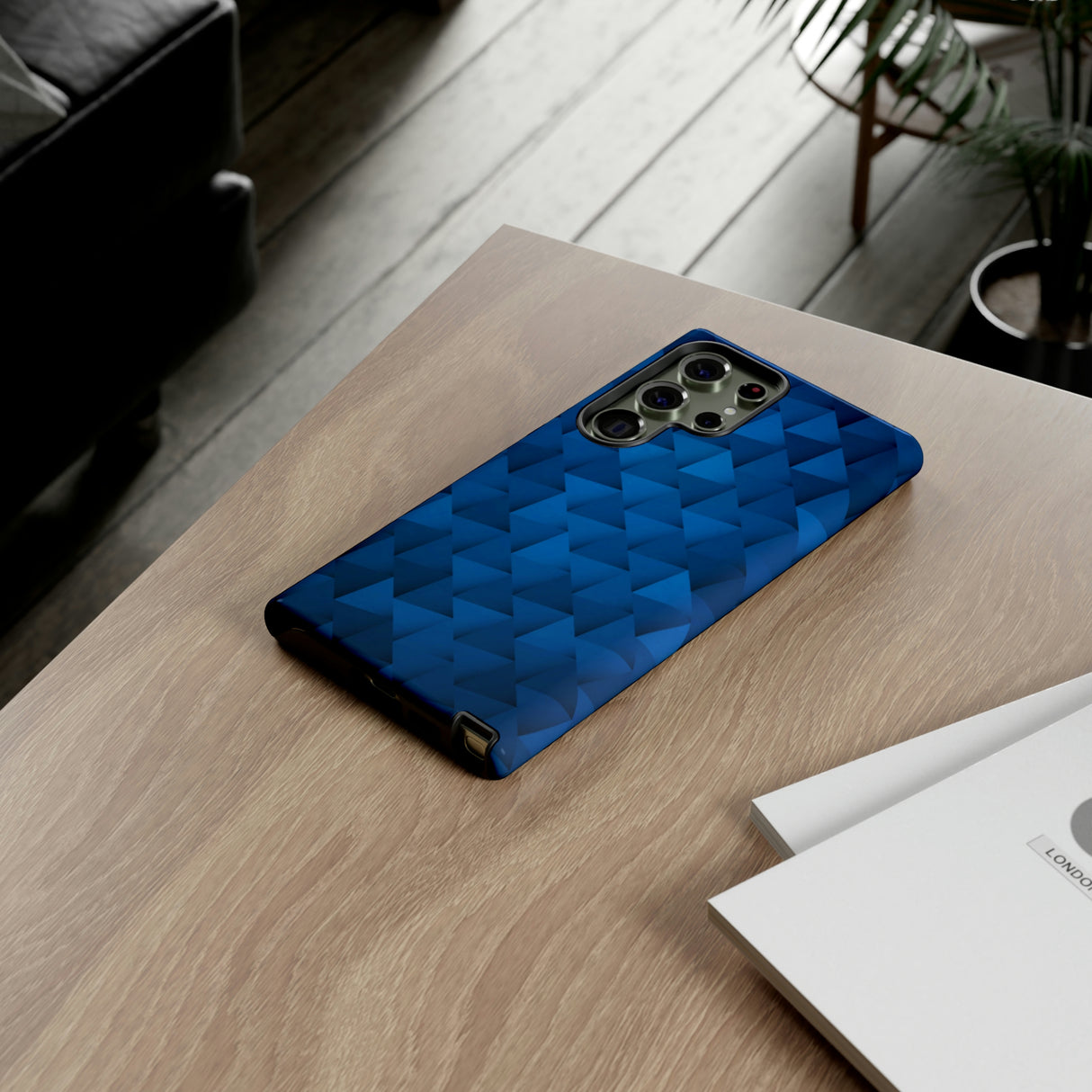 Blue Geometric Android Case (Protective) Phone Case