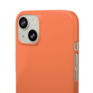 Coral Orange iPhone Case (Slim) Phone Case