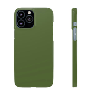 Dark Olive Green iPhone Case (Slim) iPhone 13 Pro Max Glossy Phone Case