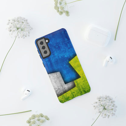 Blue Abstract Art Android Case (Protective) Phone Case