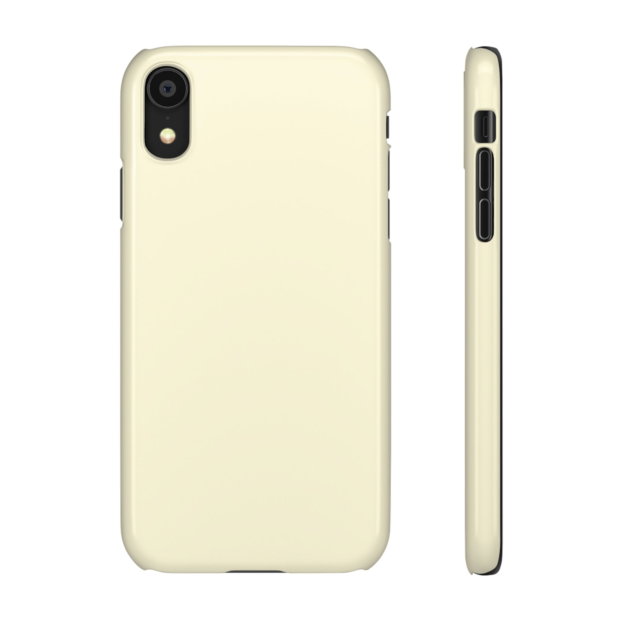 Cornsilk White iPhone Case (Slim) iPhone XR Glossy Phone Case