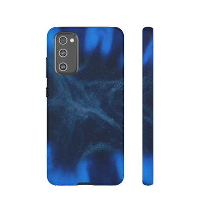 Blue Space Ink Art Android Case (Protective) Samsung Galaxy S20 FE Matte Phone Case