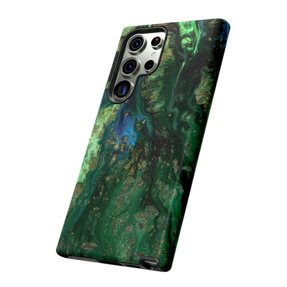 Green Liquid Marble Ink Art Android Case (Protective) Phone Case