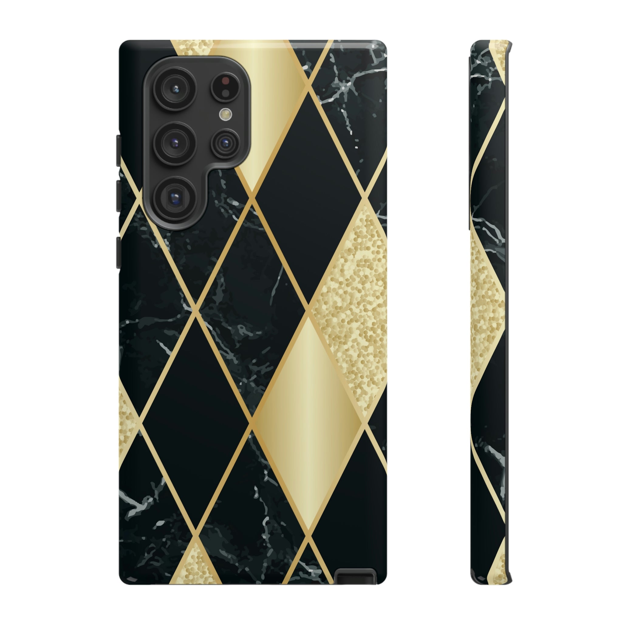 Glitter Rhombus Android Case (Protective) Samsung Galaxy S22 Ultra Glossy Phone Case