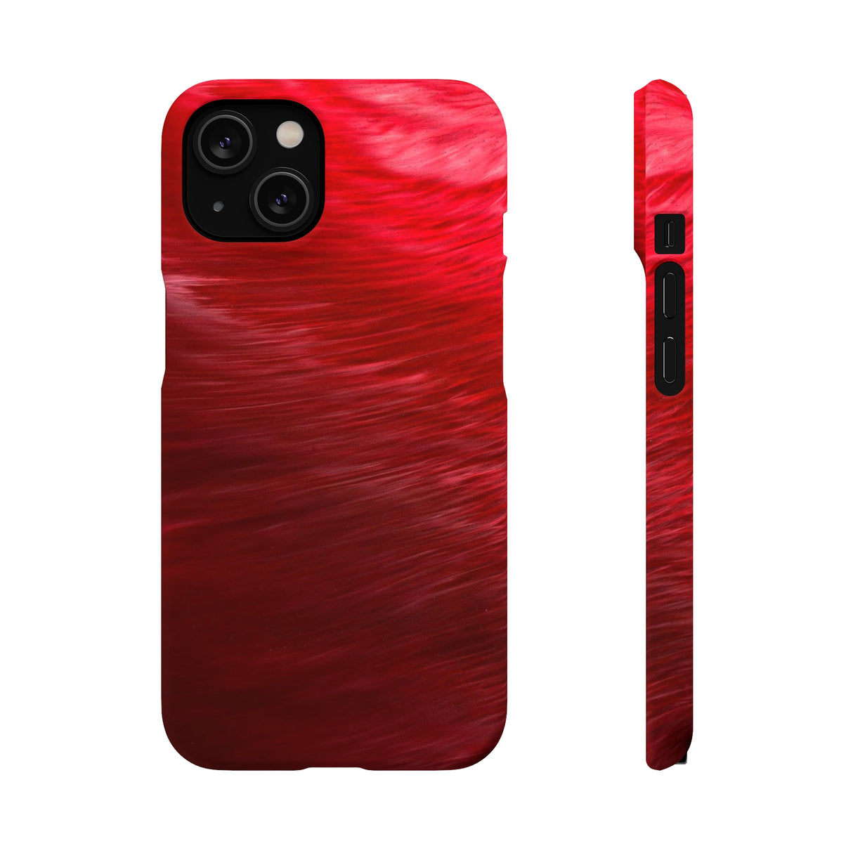 Red Feather Ink Art iPhone Case (Slim) iPhone 14 Matte Phone Case