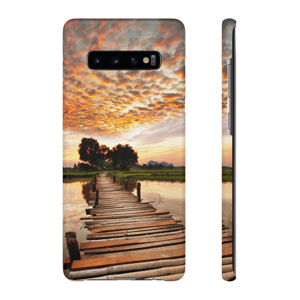 Sunset on the Tropical River Samsung/iPhone (Slim) Phone Case