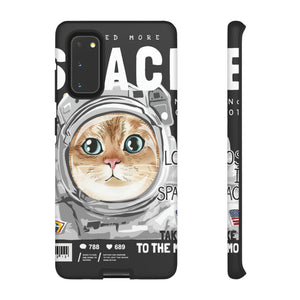 Space Cute Cat Android Case (Protective) Samsung Galaxy S20 Matte Phone Case