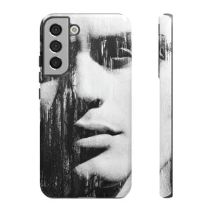 Black & White Pop Art Android Case (Protective) Samsung Galaxy S22 Plus Matte Phone Case