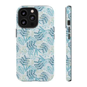 Blue leaf iPhone Case (Protective) iPhone 13 Pro Glossy Phone Case