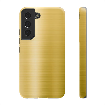 Gold Metal Android Case (Protective) Samsung Galaxy S22 Matte Phone Case