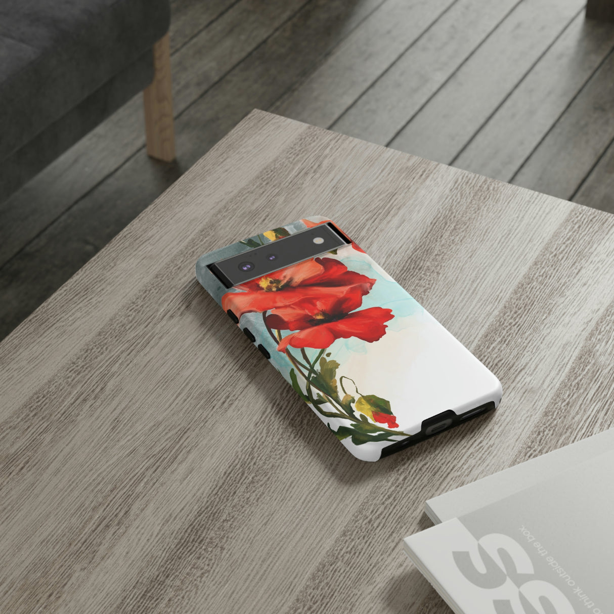 Poppy Flower Drawing Android Case (Protective) Phone Case