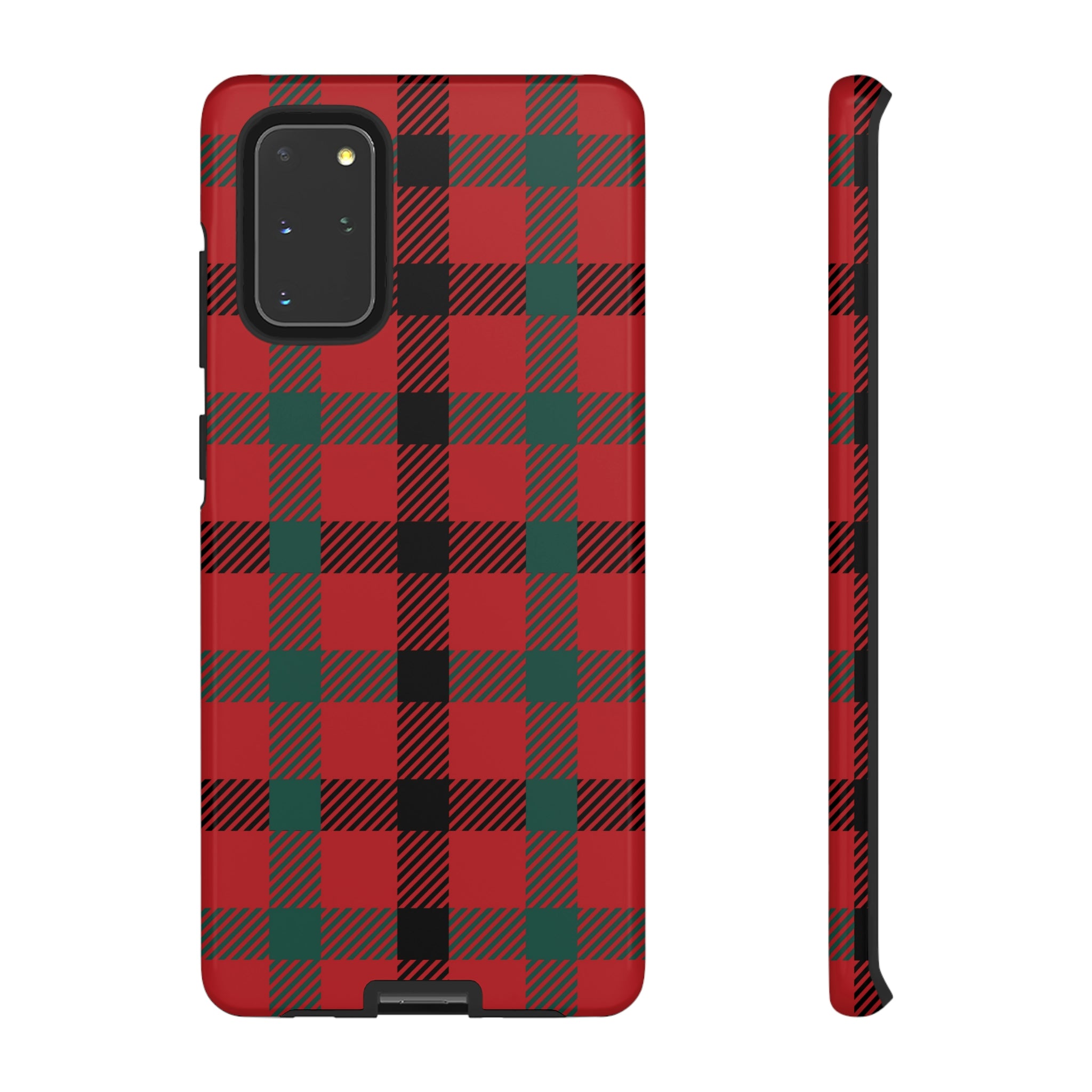 Red Flannel Android Case (Protective) Samsung Galaxy S20+ Glossy Phone Case