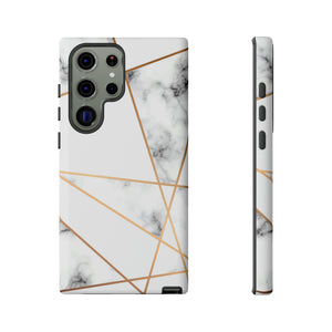 Marble Geometric Android Case (Protective) Samsung Galaxy S23 Ultra Matte Phone Case