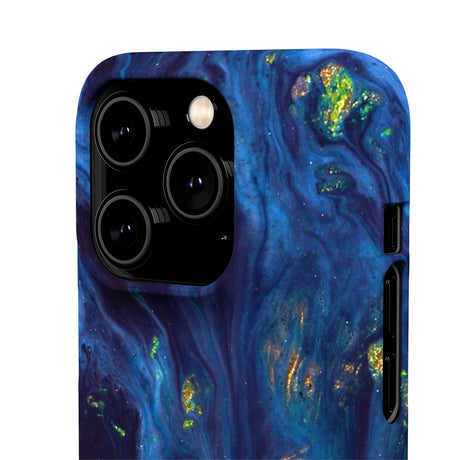 Green Opal Ink Art iPhone Case (Slim) Phone Case