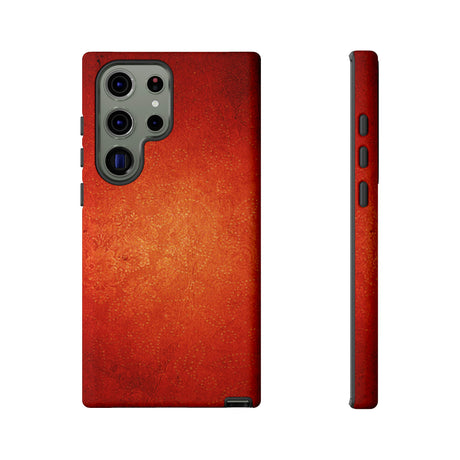 Red Grunge Android Case (Protective) Samsung Galaxy S23 Ultra Matte Phone Case