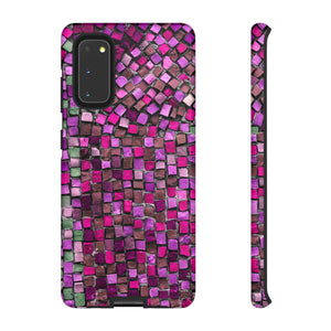 Purple Mosaic Android Case (Protective) Samsung Galaxy S20 Glossy Phone Case