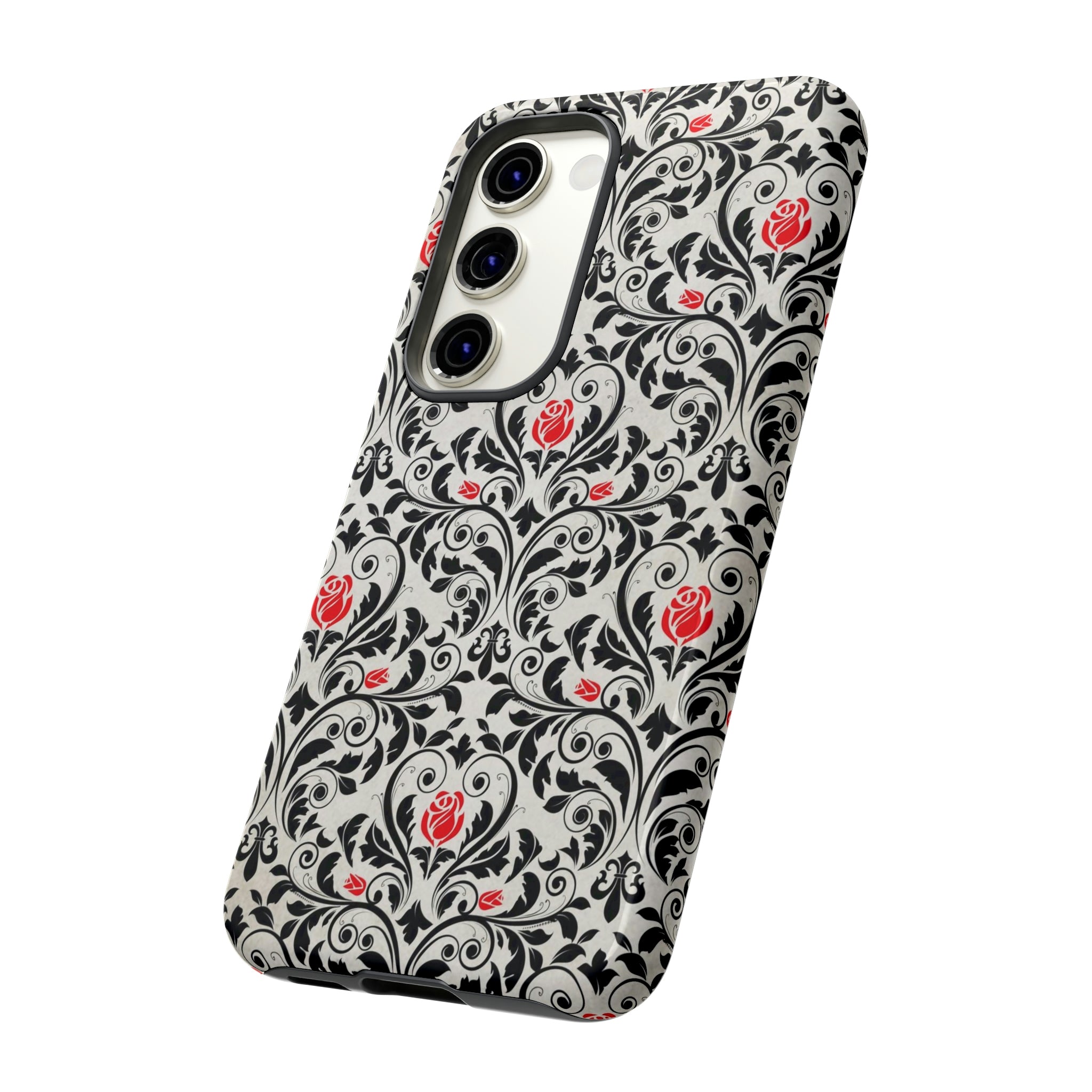 Black Rose Gothic Flower Samsung Case (Protective) Phone Case