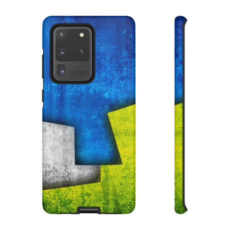 Blue Abstract Art Android Case (Protective) Samsung Galaxy S20 Ultra Matte Phone Case