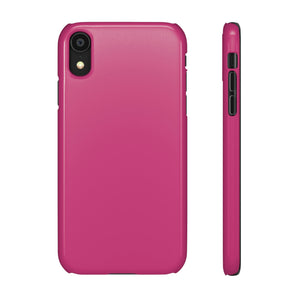 Fuchsia Purple iPhone Case (Slim) iPhone XR Glossy Phone Case