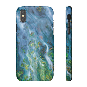 Forest Mist Ink Art iPhone Case (Slim) iPhone XS Glossy Phone Case