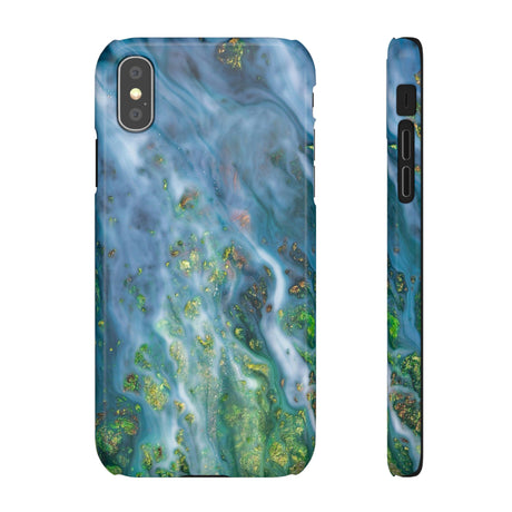 Forest Mist Ink Art iPhone Case (Slim) iPhone XS Glossy Phone Case