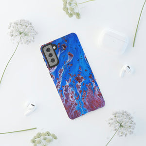 Bright Blue Ink Art Android Case (Protective) Phone Case