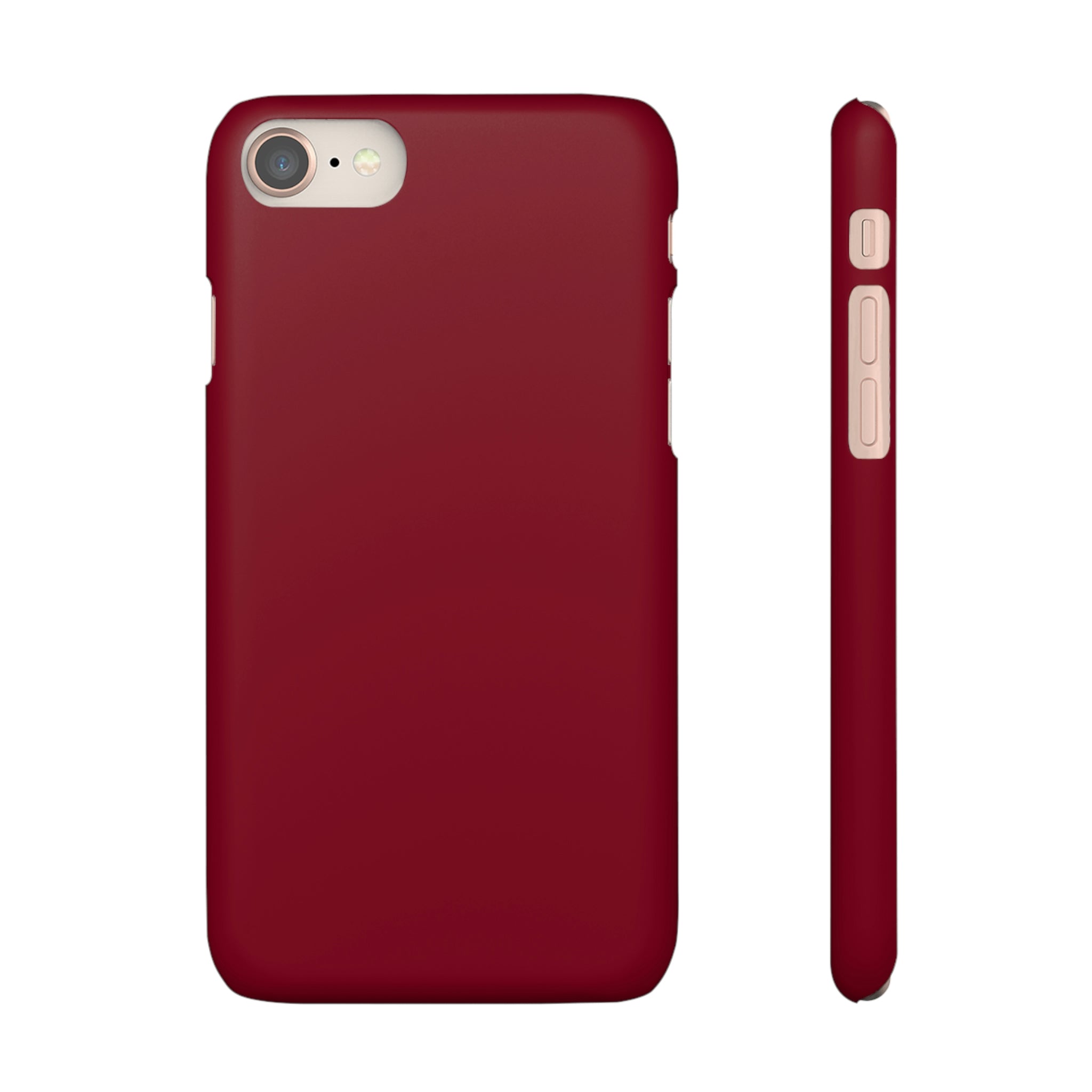 Burgundy Red iPhone Case (Slim) iPhone 8 Matte Phone Case