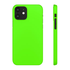 Bright Green iPhone Case (Slim) iPhone 12 Matte Phone Case