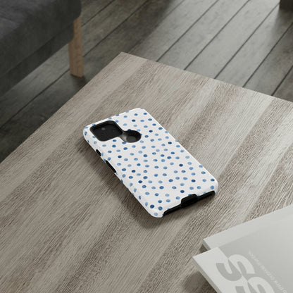 Blue Dots Pattern Android Case (Protective) Phone Case