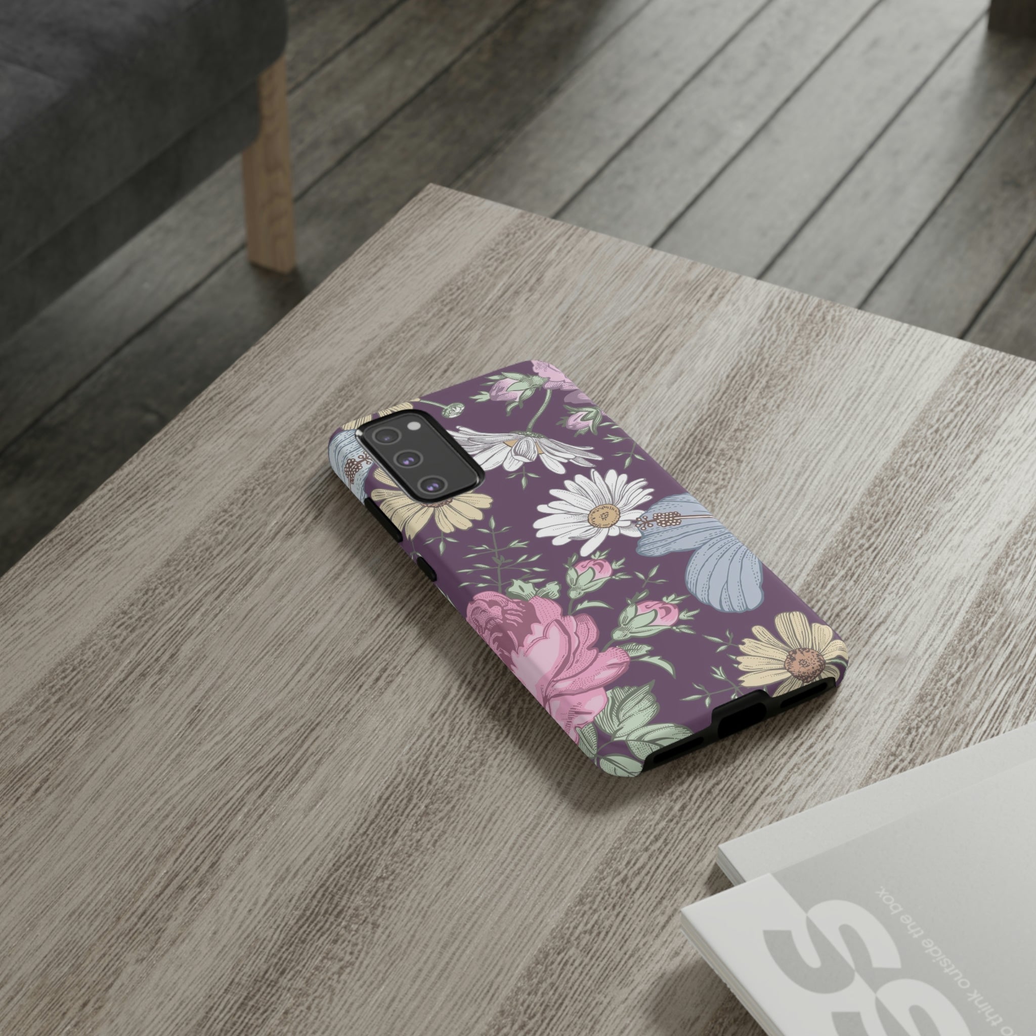 Purple Grass Vintage Flower Samsung Case (Protective) Phone Case