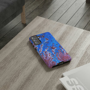 Bright Blue Ink Art Android Case (Protective) Phone Case