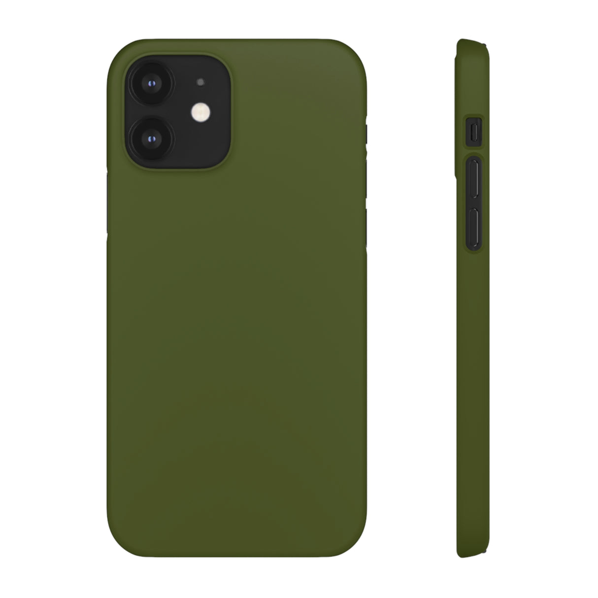 Army Green iPhone Case (Slim) iPhone 12 Matte Phone Case