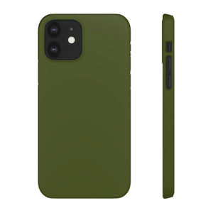 Army Green iPhone Case (Slim) iPhone 12 Matte Phone Case