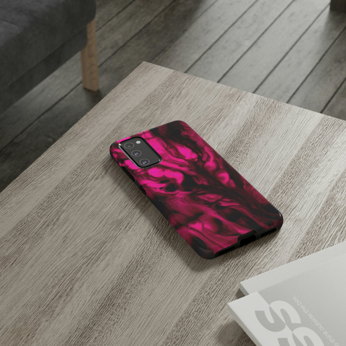 Bright Pink Ink Art Android Case (Protective) Phone Case