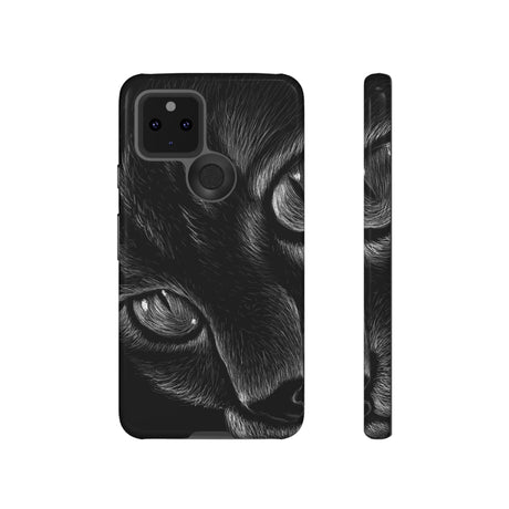 Pencil Drawing Cat Android Case (Protective) Google Pixel 5 5G Glossy Phone Case