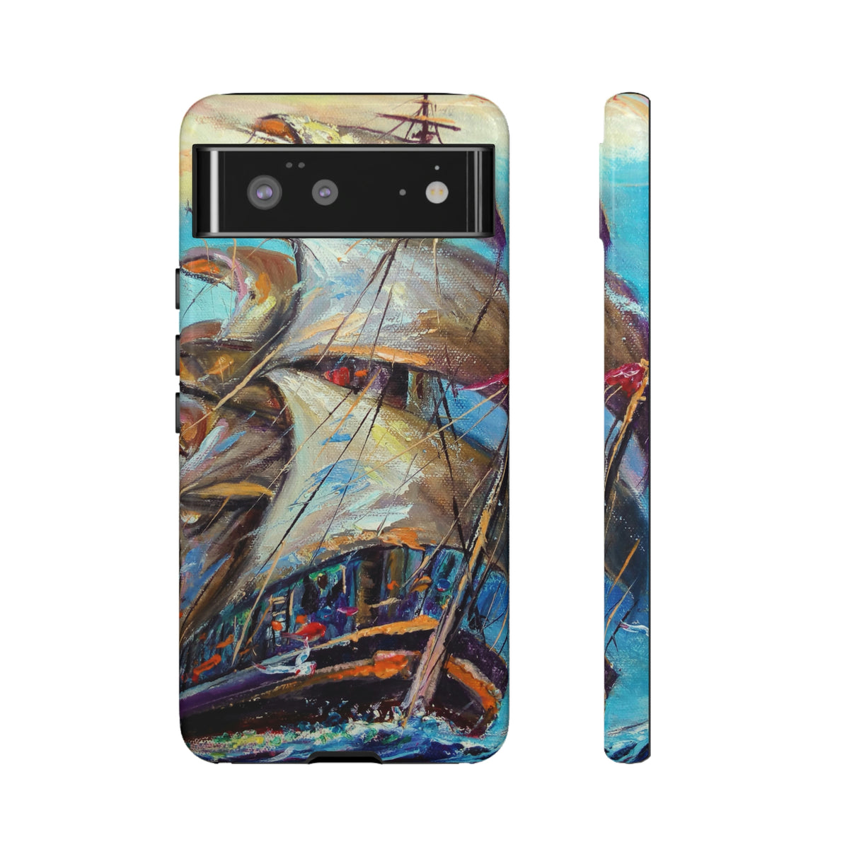 Sailboat Painting Android Case (Protective) Google Pixel 6 Glossy Phone Case