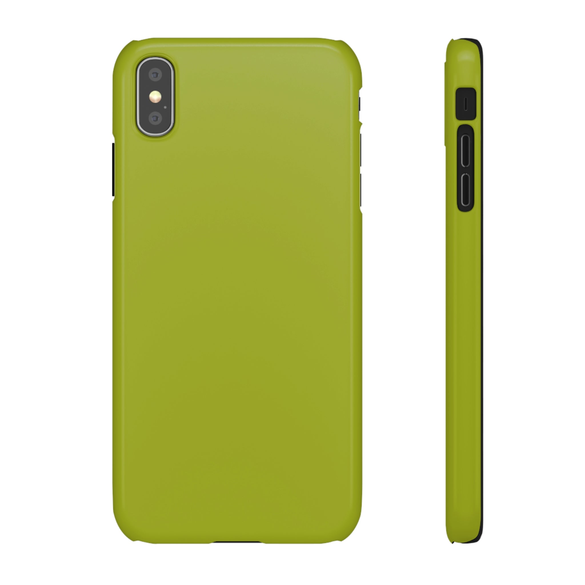 Citron Yellow iPhone Case (Slim) iPhone XS MAX Glossy Phone Case