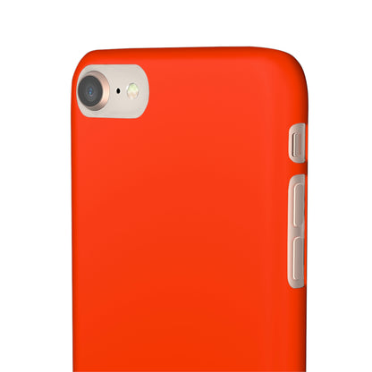 Coquelicot Orange iPhone Case (Slim) Phone Case