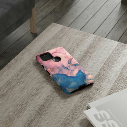 Pink Alcohol ink Marble Android Case (Protective) Phone Case