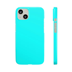 Aqua Blue iPhone Case (Slim) iPhone 13 Glossy Phone Case