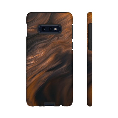 Brown Mist Ink Art Android Case (Protective) Samsung Galaxy S10E Matte Phone Case